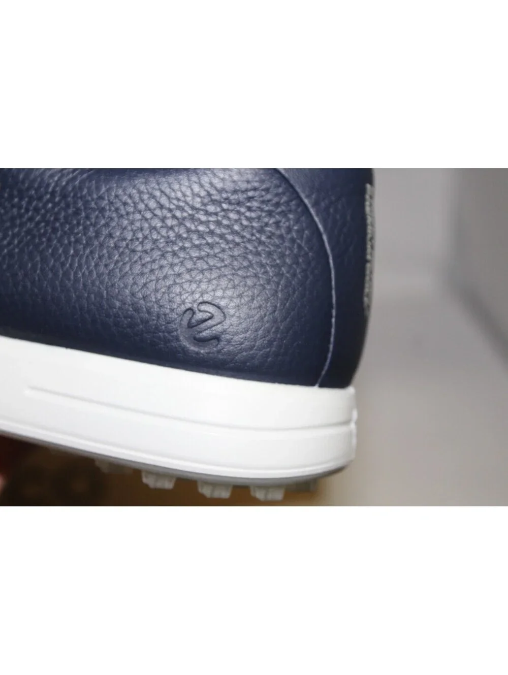 NEW ECCO Golf Street Retro Men's 8-8.5 Leather Waterproof Golf Shoe / Blue